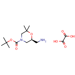 tert-Butyl (S)-6-(aminomethyl)-2,2-dimethylmorpholine-4-carboxylate oxalate