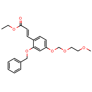 Ethyl (E)-3-(2-(benzyloxy)-4-((2-methoxyethoxy)methoxy)phenyl)acrylate