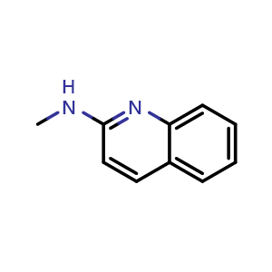 Chemical structure of N-Methylquinolin-2-amine , CAS 52430-43-0, AChemBlock W161802