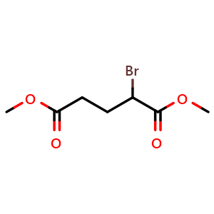 Chemical structure of Dimethyl 2-bromopentanedioate , CAS 760-94-1, AChemBlock W161813