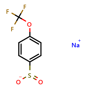 Chemical structure of Sodium 4-(trifluoromethoxy)benzenesulfinate , CAS 500708-47-4, AChemBlock W161840