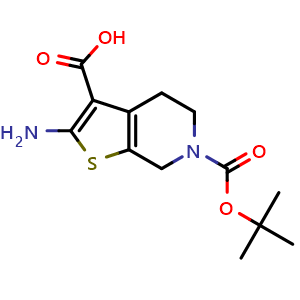 2-Amino-6-(tert-butoxycarbonyl)-4,5,6,7-tetrahydrothieno[2,3-c]pyridine-3-carboxylic acid