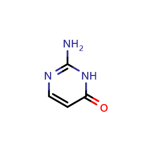 Chemical structure of Isocytosine , CAS 108-53-2, AChemBlock W161900