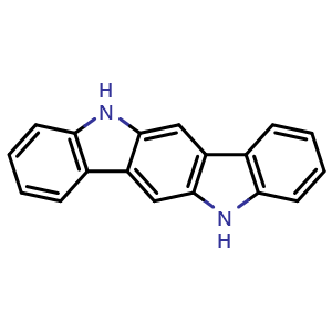 Chemical structure of 5,11-Dihydro-indolo[3,2-b]carbazole , CAS 6336-32-9, AChemBlock W161939