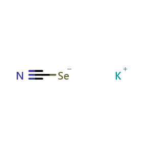Chemical structure of Potassium selenocyanate , CAS 3425-46-5, AChemBlock W161953