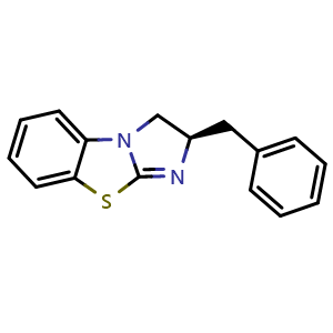 Chemical structure of (R)-2-Benzyl-2,3-dihydrobenzo[d]imidazo[2,1-b]thiazole , CAS 1415839-22-3, AChemBlock W161982