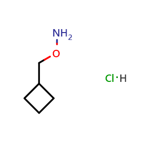Chemical structure of O-(Cyclobutylmethyl)hydroxylamine hydrochloride , CAS 75852-80-1, AChemBlock W161999