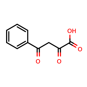 Chemical structure of 2,4-Dioxo-4-phenylbutanoic acid , CAS 5817-92-5, AChemBlock W162016