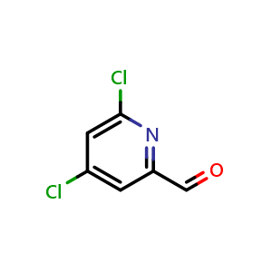 Chemical structure of 4,6-Dichloropicolinaldehyde , CAS 132683-62-6, AChemBlock W162026