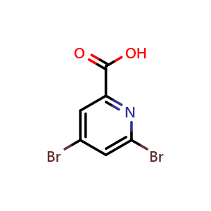 Chemical structure of 4,6-Dibromopicolinic acid , CAS 1060815-78-2, AChemBlock W162063