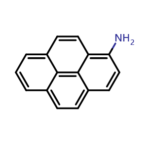 Chemical structure of 1-Pyrenamin , CAS 1606-67-3, AChemBlock W162072