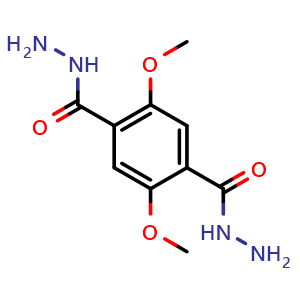Chemical structure of 2,5-Dimethoxyterephthalohydrazide , CAS 114503-42-3, AChemBlock W162093