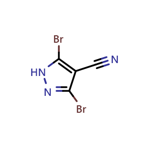 3,5-Dibromo-1H-pyrazole-4-carbonitrile