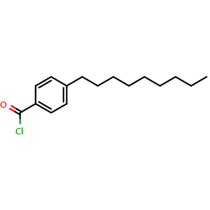 Chemical structure of 4-n-Nonylbenzoyl chloride , CAS 54963-70-1, AChemBlock W162124