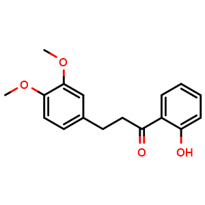 Chemical structure of 2'-Hydroxy-3,4-dimethoxydihydrochalcone , CAS 86383-39-3, AChemBlock W162203