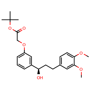 tert-Butyl (R)-2-(3-(3-(3,4-dimethoxyphenyl)-1-hydroxypropyl)phenoxy)acetate
