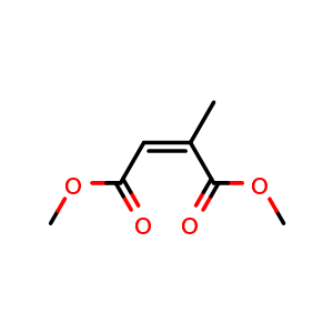 Chemical structure of Dimethyl 2-methylmaleate , CAS 617-54-9, AChemBlock W162222