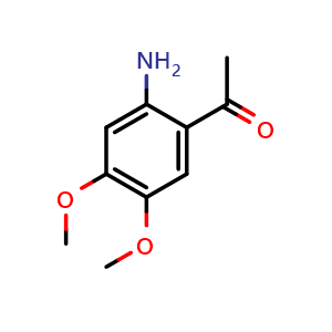 Chemical structure of 1-(2-Amino-4,5-dimethoxyphenyl)ethan-1-one , CAS 4101-30-8, AChemBlock W162224