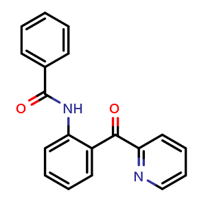 Chemical structure of N-(2-Picolinoylphenyl)benzamide , CAS 91025-05-7, AChemBlock W162252