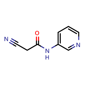 Chemical structure of 2-Cyano-N-(pyridin-3-yl)acetamide , CAS 219618-13-0, AChemBlock W162268