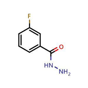 Chemical structure of 3-Fluorobenzohydrazide , CAS 499-55-8, AChemBlock W162270