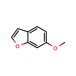 Chemical structure of 6-Methoxybenzofuran , CAS 50551-63-8, AChemBlock W162285