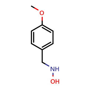 Chemical structure of N-(4-Methoxybenzyl)hydroxylamine , CAS 51307-59-6, AChemBlock W162292