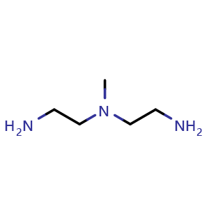 Chemical structure of 2,2'-Diamino-N-methyldiethylamine , CAS 4097-88-5, AChemBlock W162347