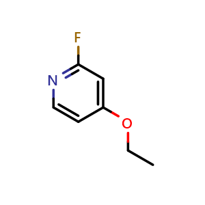 Chemical structure of 4-Ethoxy-2-fluoropyridine , CAS 175965-82-9, AChemBlock W162357