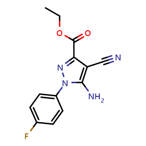 Ethyl 5-amino-4-cyano-1-(4-fluorophenyl)-1H-pyrazole-3-carboxylate