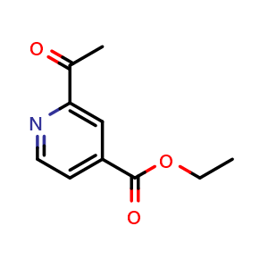 Chemical structure of Ethyl 2-acetylisonicotinate , CAS 25028-32-4, AChemBlock W162378