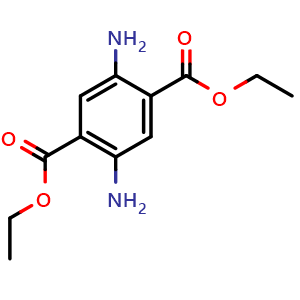 Chemical structure of Diethyl 2,5-diaminoterephthalate , CAS 15403-46-0, AChemBlock W162381