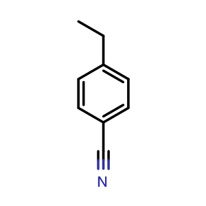 Chemical structure of 4-Ethylbenzonitrile , CAS 25309-65-3, AChemBlock W162415