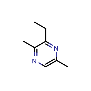 Chemical structure of 3-Ethyl-2,5-dimethylpyrazine , CAS 13360-65-1, AChemBlock W162417