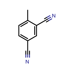 Chemical structure of 4-Methylisophthalonitrile , CAS 1943-88-0, AChemBlock W162475
