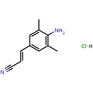 (E)-3-(4-Amino-3,5-dimethylphenyl)acrylonitrile hydrochloride