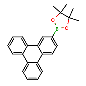 Chemical structure of 4,4,5,5-Tetramethyl-2-(triphenylen-2-yl)-1,3,2-dioxaborolane , CAS 890042-13-4, AChemBlock W162502