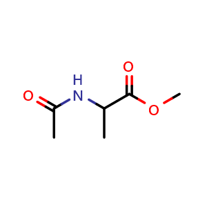 Chemical structure of Methyl 2-acetamidopropanoate , CAS 26629-33-4, AChemBlock W162514