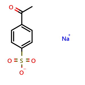 Chemical structure of Sodium 4-acetylbenzenesulfonate , CAS 61827-67-6, AChemBlock W162560