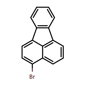 Chemical structure of 3-Bromofluoranthene , CAS 13438-50-1, AChemBlock W162616