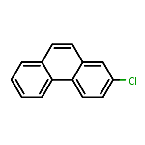 Chemical structure of 2-Chlorophenanthrene , CAS 24423-11-8, AChemBlock W162617