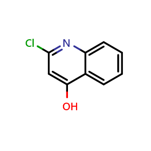 Chemical structure of 2-Chloroquinolin-4-ol , CAS 771555-21-6, AChemBlock W162627