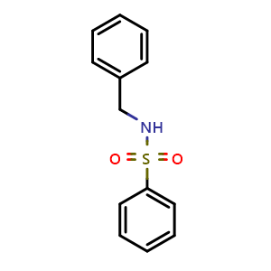 Chemical structure of N-Benzylbenzenesulfonamide , CAS 837-18-3, AChemBlock W162649