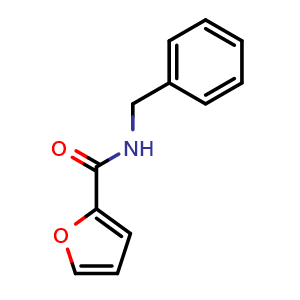 Chemical structure of N-Benzylfuran-2-carboxamide , CAS 10354-48-0, AChemBlock W162650