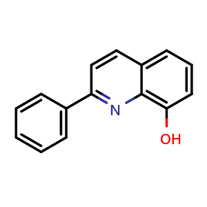Chemical structure of 2-Phenylquinolin-8-ol , CAS 6961-25-7, AChemBlock W162653