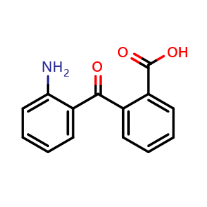 Chemical structure of 2-(2-Aminobenzoyl)benzoic acid , CAS 1147-43-9, AChemBlock W162681