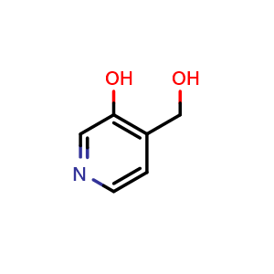 Chemical structure of 4-(Hydroxymethyl)pyridin-3-ol , CAS 33349-67-6, AChemBlock W162716