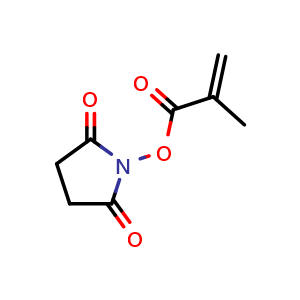 Chemical structure of N-Succinimidyl Methacrylate , CAS 38862-25-8, AChemBlock W162780