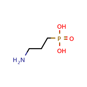 Chemical structure of 3-Aminopropylphosphonic acid , CAS 13138-33-5, AChemBlock W162805