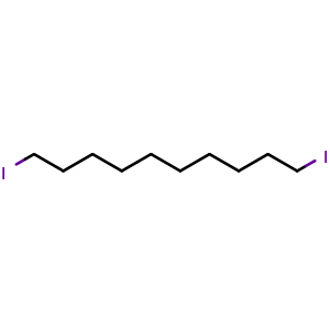 Chemical structure of 1,10-Diiododecane , CAS 16355-92-3, AChemBlock W162808